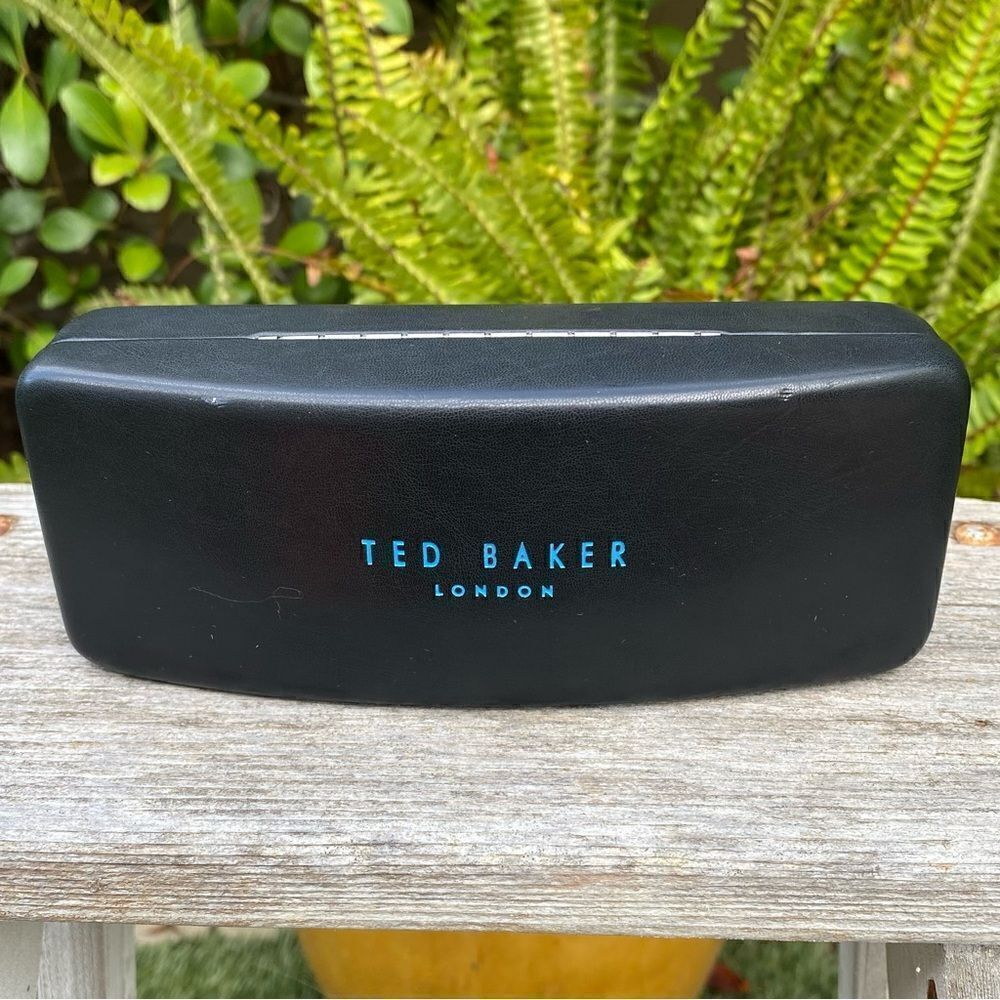 Ted Baker Black Rectangle Sunglasses Case. Unisex Euc! Designer Luxury